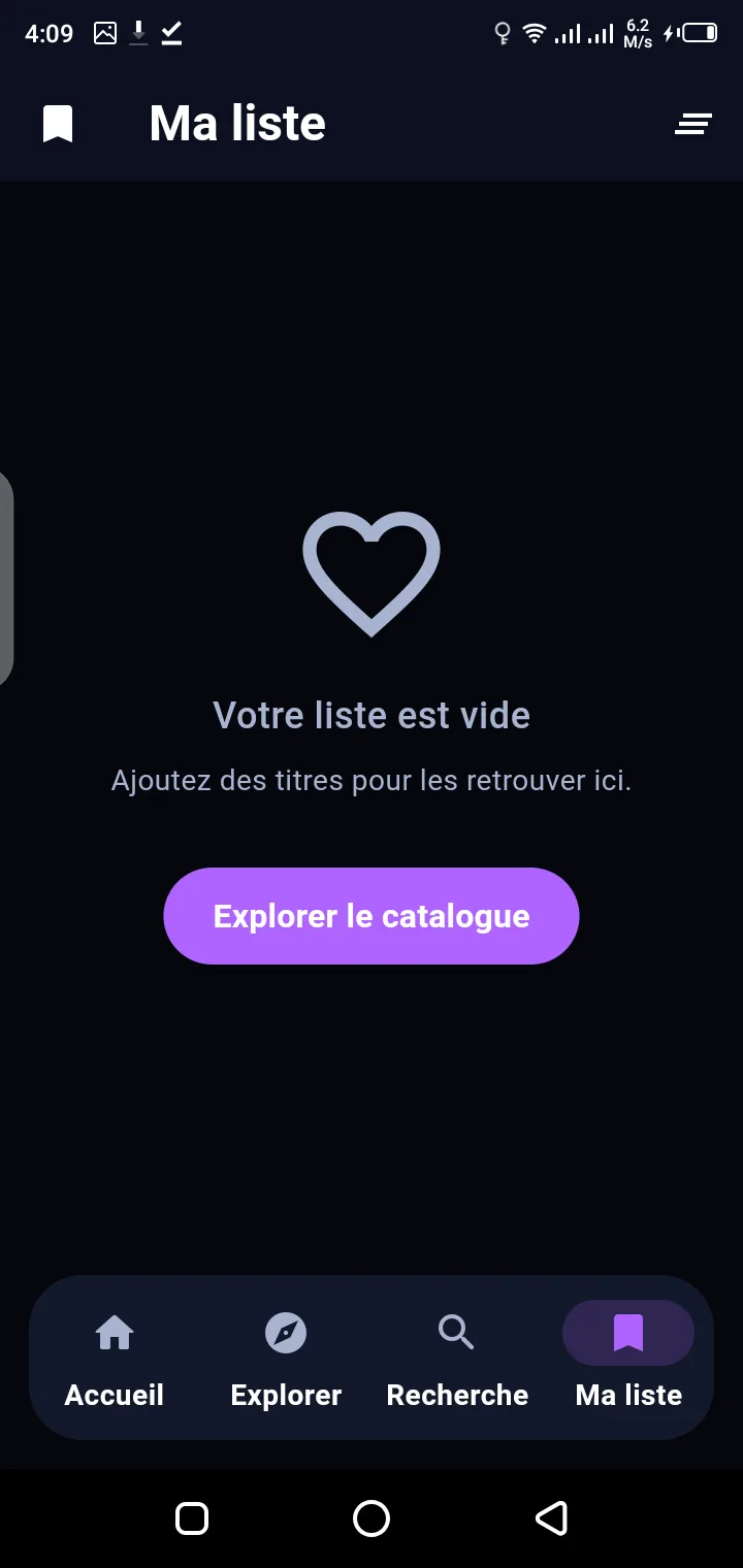 WebFlix Android APK movie discovery interface